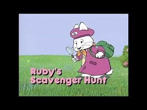 Max and Ruby Ruby's Scavenger Hunt Title Card