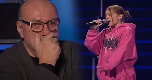 14-Year-Old Emma Makes Grandpa Cry With Eminem's 'Mockingbird' On The Voice Kids