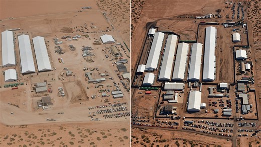 ICE's Camp East Montana immigrant detention facility expands, new photos show