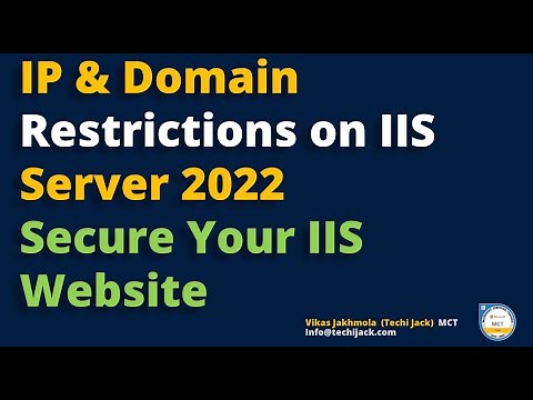 IP and Domain Restriction on IIS Web Server 2022 | Secure Your IIS Website