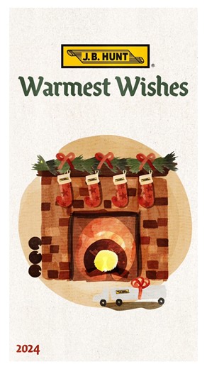 We want to wish all our drivers and their families safe travels and the warmest wishes this holiday season. We are so thankful to be part of your team! | J.B. Hunt Drivers
