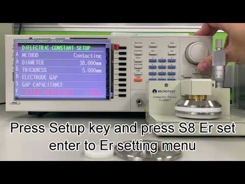 FX-0000C7 dielectric material test fixture demonstration | MICROTEST