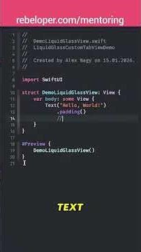 Apple’s New SwiftUI Glass Effect Is a Game Changer 💎