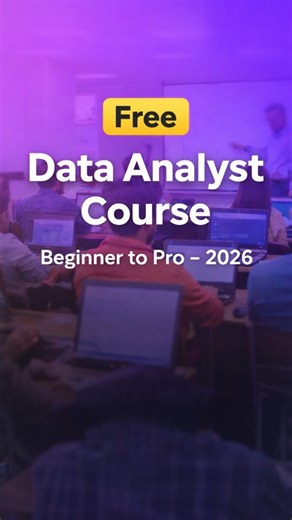 Job Station on Instagram: "Free gaa Data Analyst nerchukovadam possible aa? YES. Paid courses avasaram ledu. Excel, SQL, Power BI, Python – anni YouTube lo FREE full courses unnayi. 📄 Complete roadmap + course links + PDF 💬 Comment FREE to get the link 👉 Video ni save chesukondi 👉 Follow kotti pettukondi – next video lo projects explain chestha #dataanalyst #freecourses #fresherscareers #itjobs #dataanalytics"
