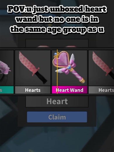 POV:unboxing heart wand #roblox #rblx #mm2 #murdermystery2 #robloxmurdermystery2