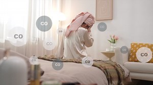 5-in-1 Carbon Monoxide Detectors, Natural Gas Leak Detector, Plug-in & Battery Backup Co Detector, HD Digital Display, CO Gas Temp Humidity Sensor Vilfet, 2-Pcs, White