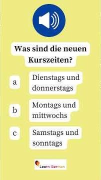 A2 Hörtraining | Teil 1 Übung 15 | Real-Life German Listening | Deutsch lernen