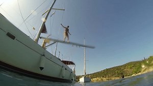 Underwater Shoot Girl Jumping Seasail Boat Stock Footage Video (100% Royalty-free) 19855618 | Shutterstock