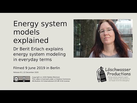 Energy system models: Dr Berit Erlach explains energy system modeling in everyday terms