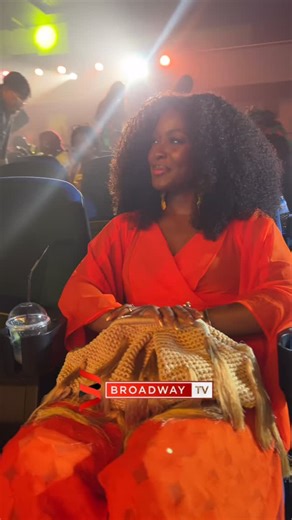 Broadway TV on Instagram: "@folustorms blowing us one of her best kiss, She’s so stunning ! Live at the Best of Nollywood (BON) Awards 2025 @bon_awards 📍 National Theatre, Iganmu Lagos"