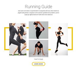 Running guide - Html Code Example by Nicepage