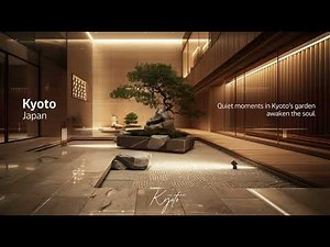 Late Night Kyoto Jazz - Relaxing Japanese Hotel Lobby Ambience with Zen Garden | 京都の夜のジャズ