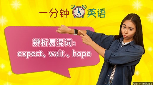 辨析易混词：expect、wait、hope