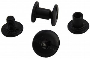 Black Chicago Screws for Belt Buckle Replacement