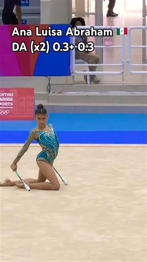 ✨🥈Ana Luisa Abraham 🇲🇽 Impresses with Clubs! | D Score Analysis | 26.2 | #rg #olympics