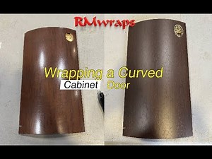 Mastering 3M Di-Noc Installation: Wrapping a Curved Cabinet Door with Precision!