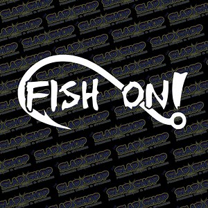 Fish on Vinyl Decal – Fishing Sticker for Car, Truck, Boat or Tackle Box - Etsy