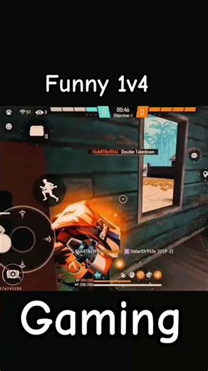 Funny 1v4. #shorts #gaming #ff #freefire #ffshorts