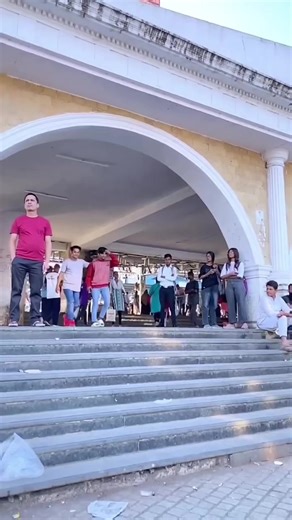 Gainer Backflip Reaction from Height