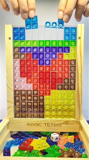 Colorful 3D Tetris Blocks