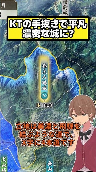 Has KT's adjustments made it a densely populated commercial castle? Gujo Hachiman Castle [Nobunag...