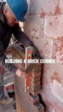 Bricklayers Master the Art of Perfect Wall Corners