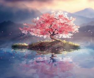 Lone Cherry Blossom Live Wallpaper