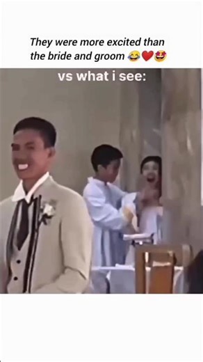 They were more excited than the bride and groom 😂♥#short #shortfunny #viralshort