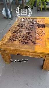 This beautiful table strong wood , Mexican style handmade!! We changed a little to update, and look gorgeous. This is a custom job.#buyfurnitureonline #chalkpaintedfurniture #furniture #furniturerestoration #farmhousefurniture | Unica’A Custom Furnitura | Facebook
