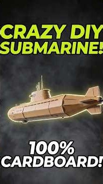 How to Make a Realistic Submarine Model from Cardboard | DIY Military Model