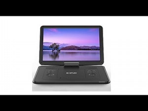 17.5" Portable DVD Player with 15.6“ Large HD Screen, 6 Hours Rechargeable Battery