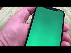iPhone x water damage and green screen