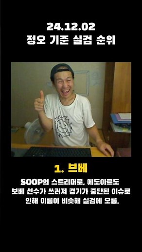 24.12.02 실시간 검색어 순위 알려줄게