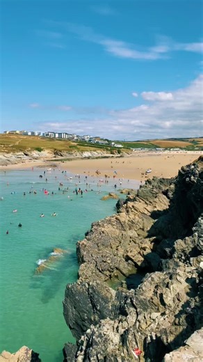 Newquay Porth Island in the sun🌞 #travel #cornwall #cornwalllife #kernow #fyp