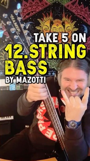❗ *12-STRING BASS ⚠️ plays TAKE 5 with Ellenplaybass | #bassguitar #bassplayer #bassist