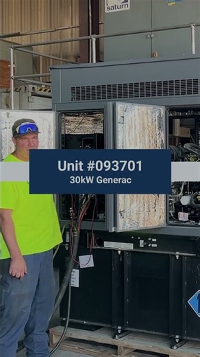 30kW Generac Diesel Generator | Load Bank Test | Unit 93701