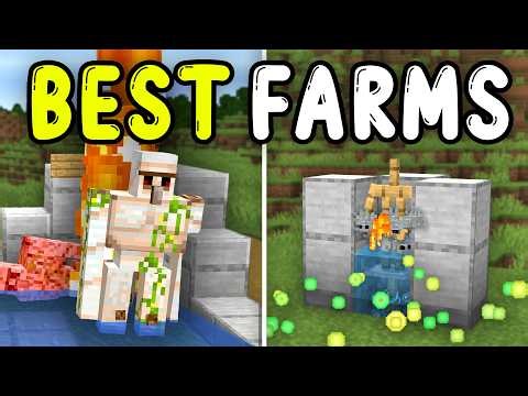 Top 5 BEST FARMS Minecraft Bedrock 26.1/1.21+!