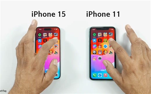 🔥 iPhone 11与15速度对比，抢先看谁更胜一筹！