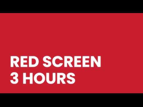 Pantone 200 C Red Screen | 3 Hours | Solid Color Background 4K