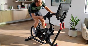 Bowflex Velcore leaning connected exercise bike with 22-inch display now $1,800 ($400 off)
