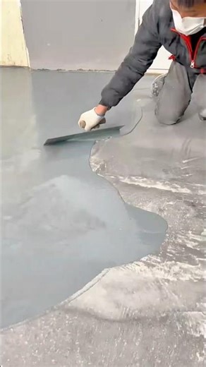 Smooth Finish Troweling Epoxy Basement Floor