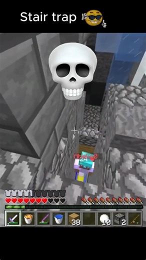 Redstone Stair Trap in Skywars 😎 #shorts #minecraft