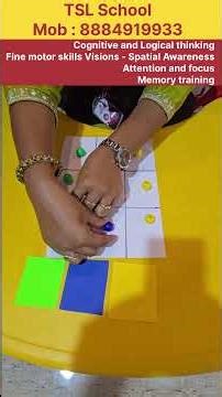 Cognitive & Logical thinking Fine motor skills Visions-Spatial Awareness Attention, Memory training
