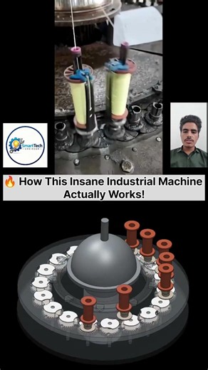 🔥 How This Insane Industrial Machine Actually Works! | Amazing Manufacturing Explained #shorts