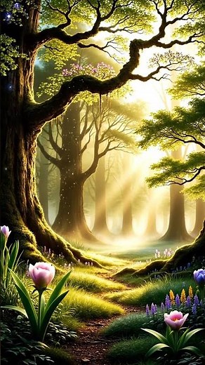 “Magical Forest Lullaby | Enchanted Nature Awakens to a Soothing Melody (4K Relaxation Video)”
