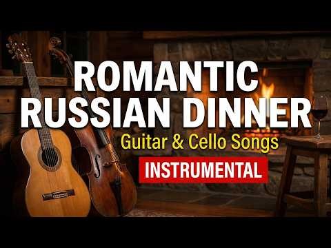 Romantic Russian Restaurant Songs | 12 Hours Intimate Classical Guitar & Cello Instrumental Music