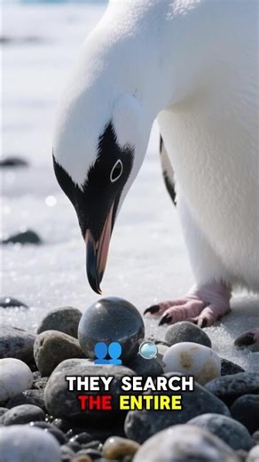 Penguins Give Their Crush a Pebble 💍🐧