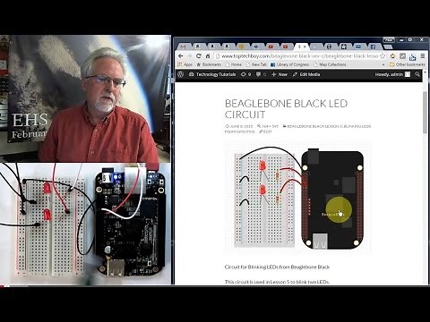 Beaglebone Black LESSON 5: Blink LED from the GPIO Pins