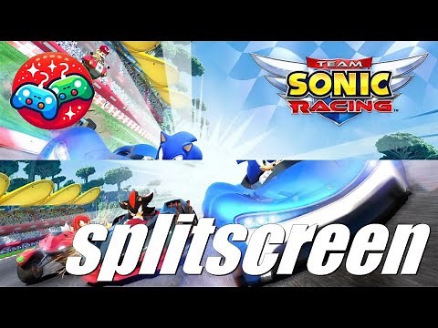 Split-screen in Team Sonic Racing (multiplayer games)