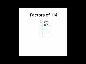 How to Find prime factors of 114 by Prime Factorization / Prime Factor of 114 / 114 Factors